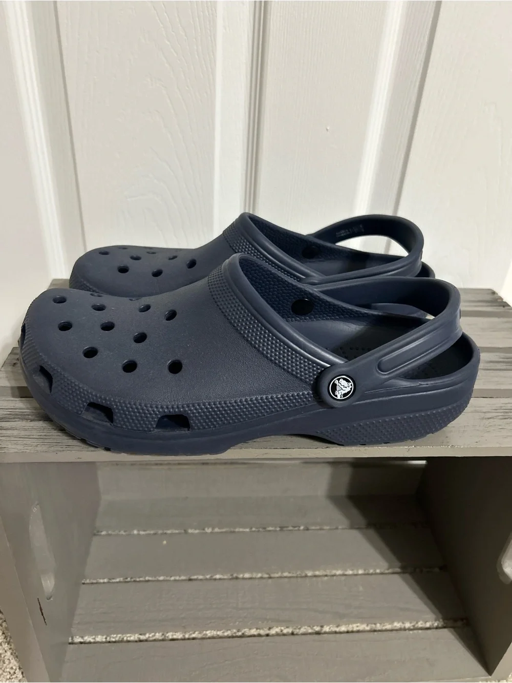 Navy Blue Men’s Crocs Classic Clogs Size 11 EUC